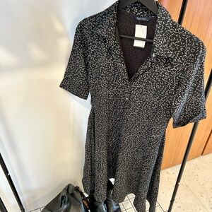 90’s Style Ditzy Floral Midi Dress